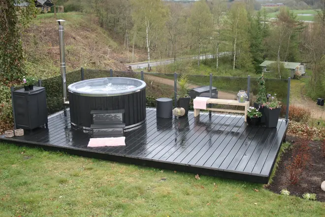 Glashegn 100 x 97,6 cm - klart glas