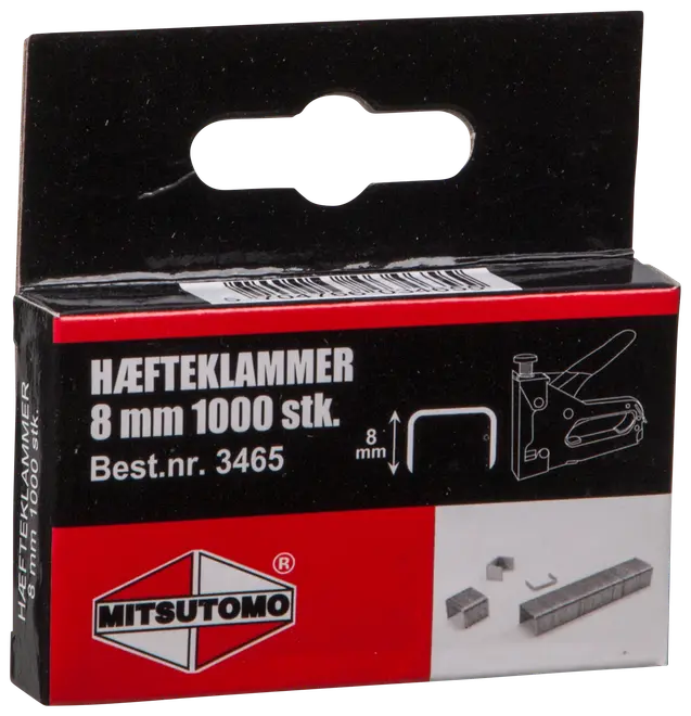 Mitsutomo Hæfteklammer 8 mm