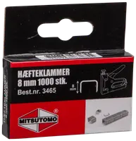 Häftklammer 8 mm 1000 st/pkt