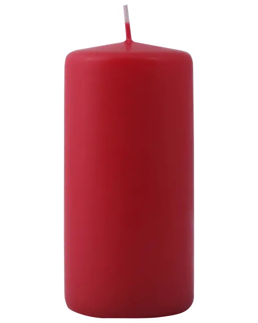 Bloklys Ø5,8 x H 12 cm rød