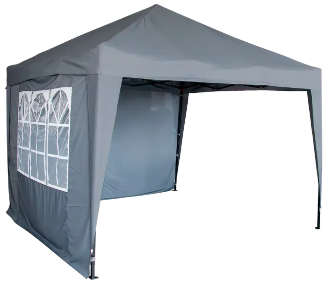 Sidevæg til pavillon 2-pak grå