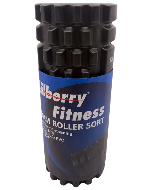 Kilberry Fitness Foam roller 13 x 32,5 cm - sort