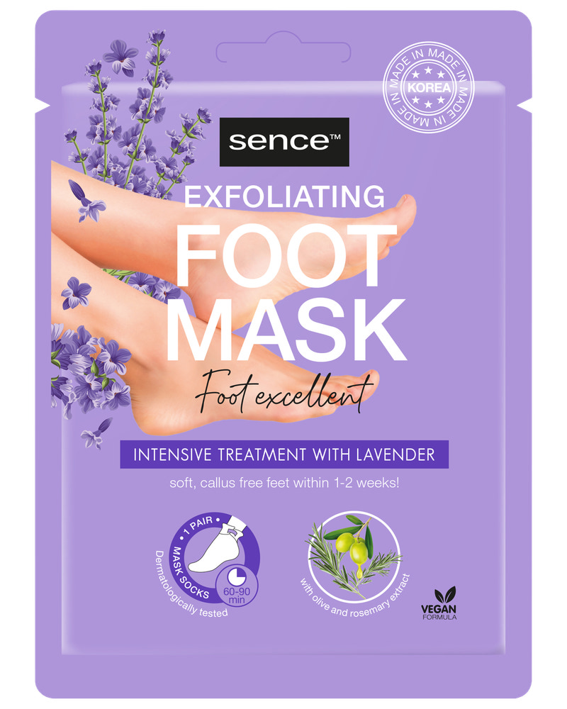 sence Fodmaske 1 par sokker - exfoliating