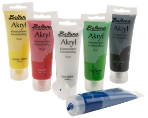 Belluno Akrylfarvesæt 6 x 75 ml