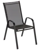 Trädgårdsstol hög svart textil