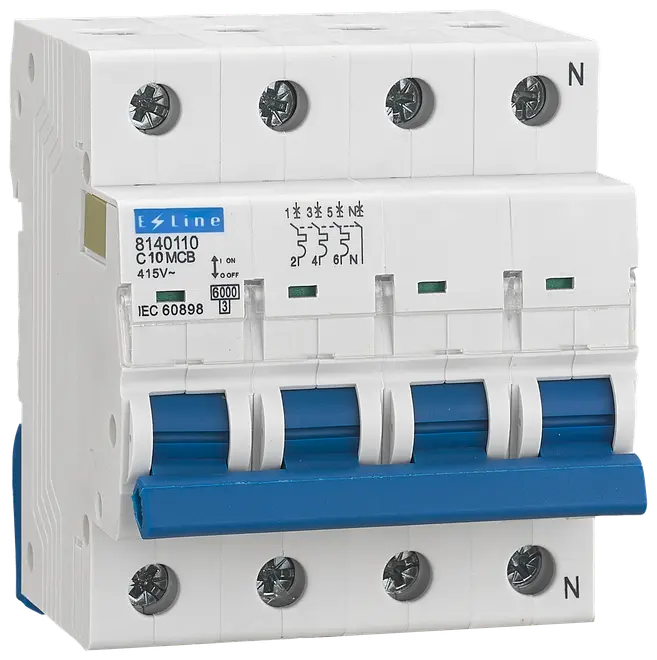 Automatsikring 3P + N 10A