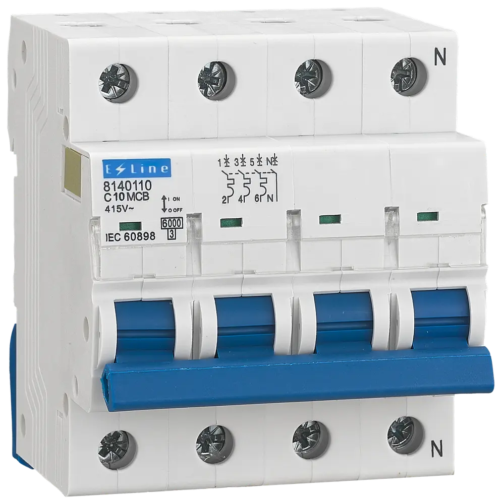 Automatsikring 3P + N 10A