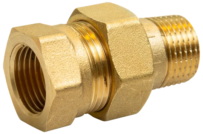 Radiatorforskruning 1/2''  lige - messing
