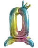 Folieballon Regnbue med krone 70 cm - Nr 0