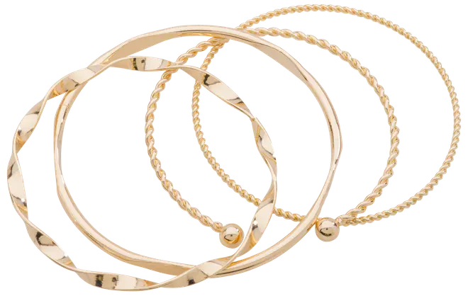 Armbånd 4 stk. - guld