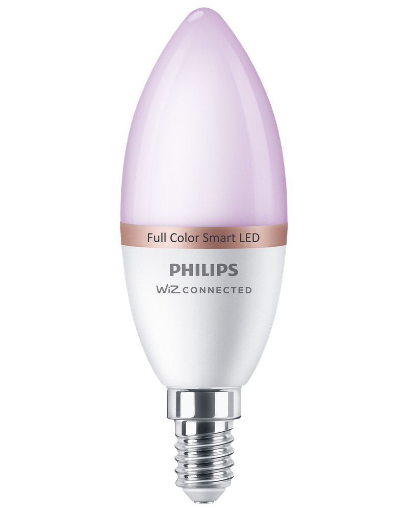 PHILIPS Smart LED-pære 4,9W E14 C37 - Full color