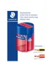 Staedtler Blyantspidser med beholder plast - Ass.