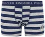 Kingshill Boxershorts Navy strib/grå 2-pak