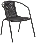 Caféstol konstrotting svart