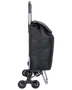 Shoppingväska 6 hjul svart 