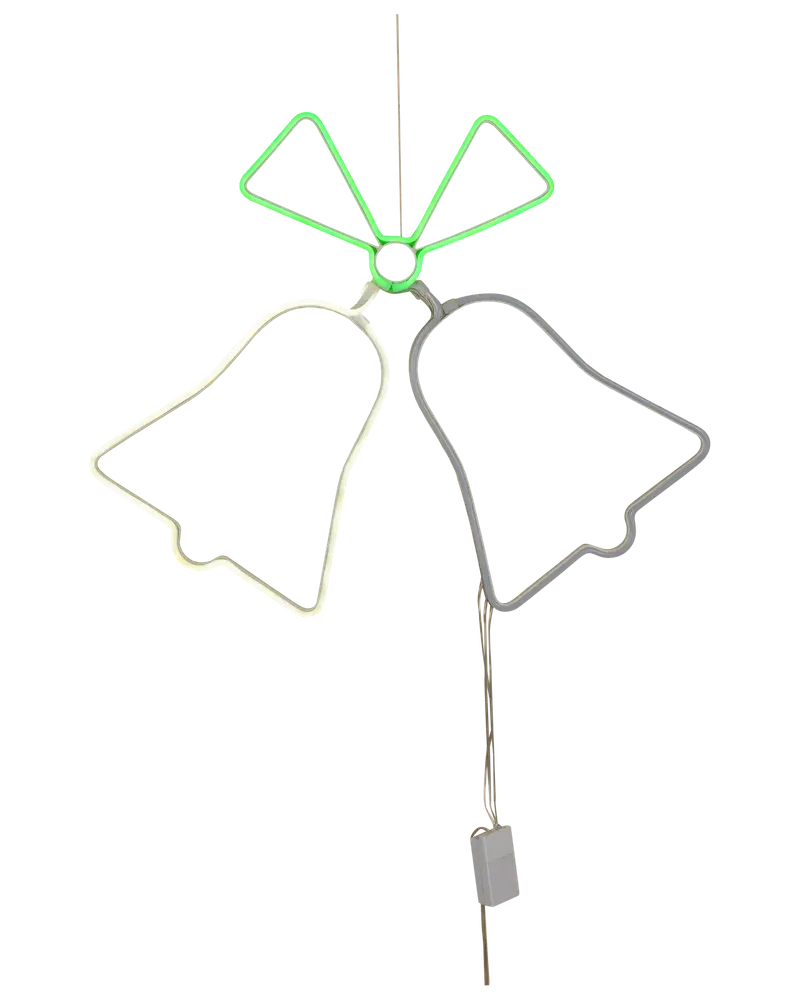 Neonskylt Julklockor