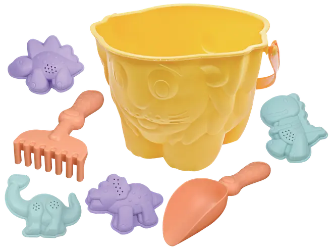 Sandleksaker med spann 7 delar