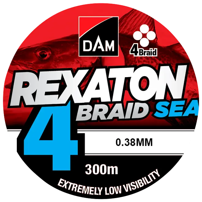 DAM 4 Braid 300M 0,25Mm Gul