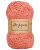 Akrylgarn 50 g korall