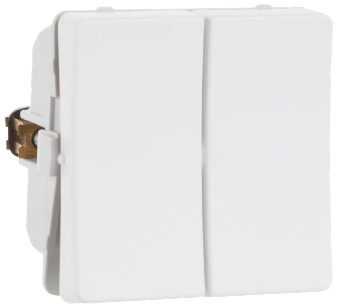 LK FUGA afbryder dobbelt - hvid