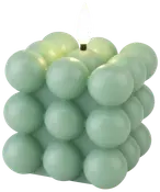 LED-bobbellys H. 7,5 cm - grøn