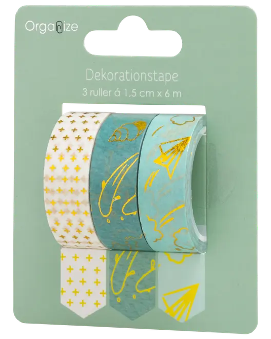 Washitejp 3 rullar 15 mm x 5 m