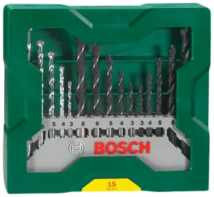 Bosch Borrsats trä/metall/vägg 15 delar 