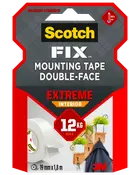 Scotch-FIX™ Dubbelhäftande tejp Extreme INDOOR 19 mm x 1,8 meter