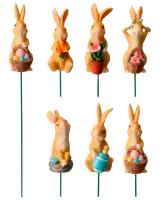 Påskehare på pind - 33 cm