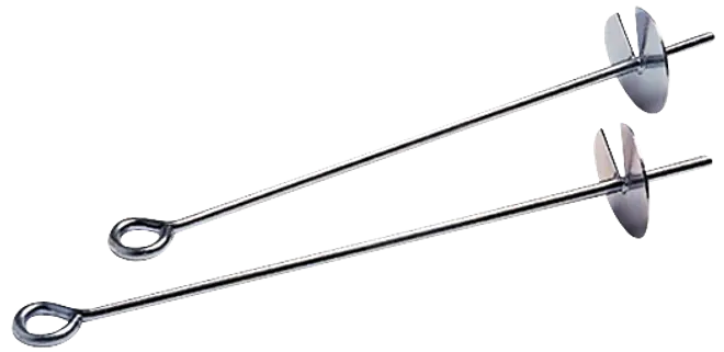 Sæt med to metalmalingsrørere med spiralhåndtag og flade blandeblade, designet til montering på en boremaskine for effektiv omrøring af maling eller væsker.