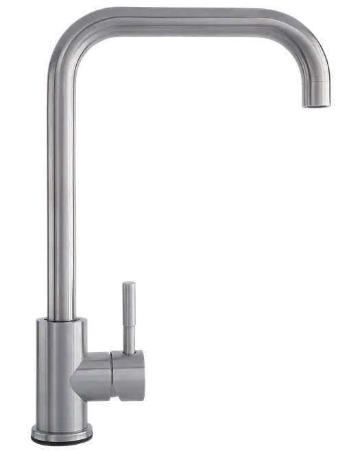 Köksblandare böjd mattkrom