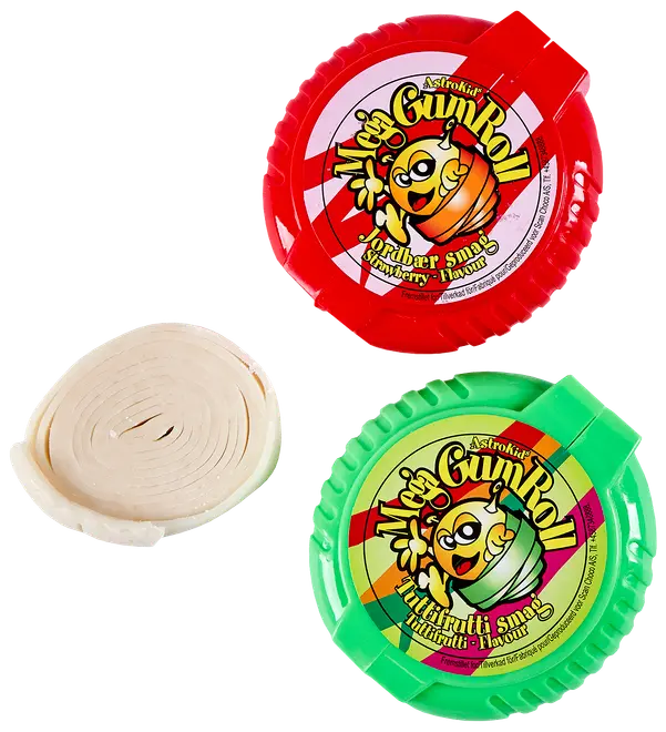 Tyggegummi rulle - assorterede varianter