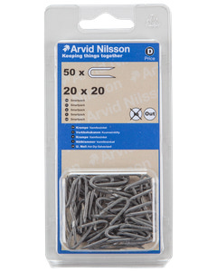 Arvid Nilsson Krampe 20 x 20 mm 50-pak