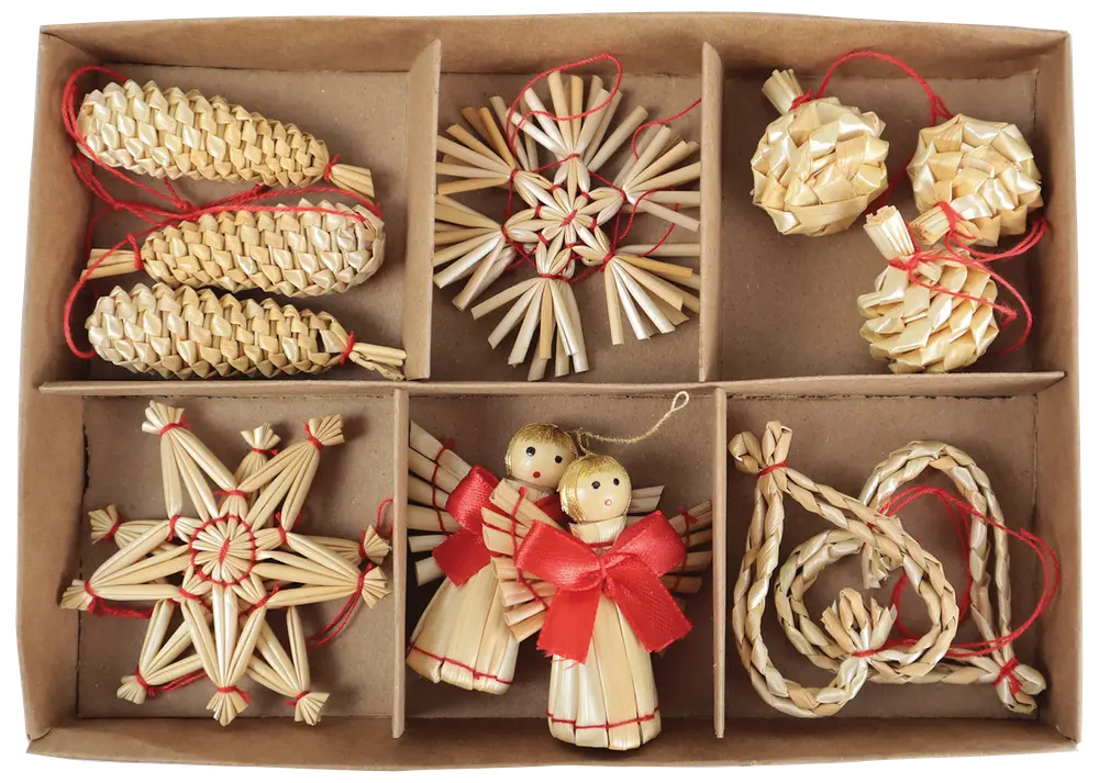 Halmfigurer set 14 delar