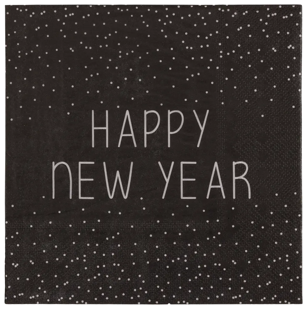 Nyårsservetter – olika mönster