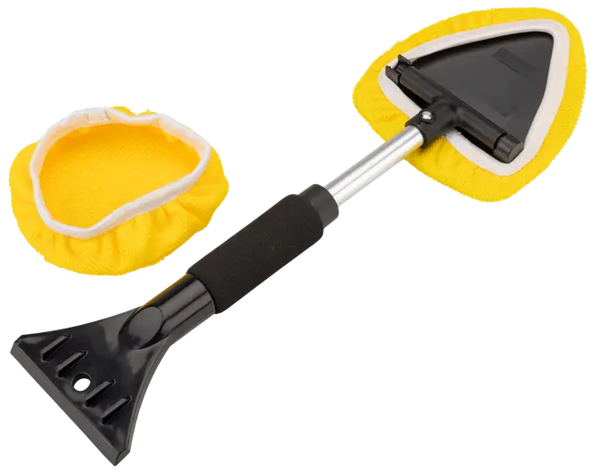 Teleskopisk 2-i-1-fönsterputsare