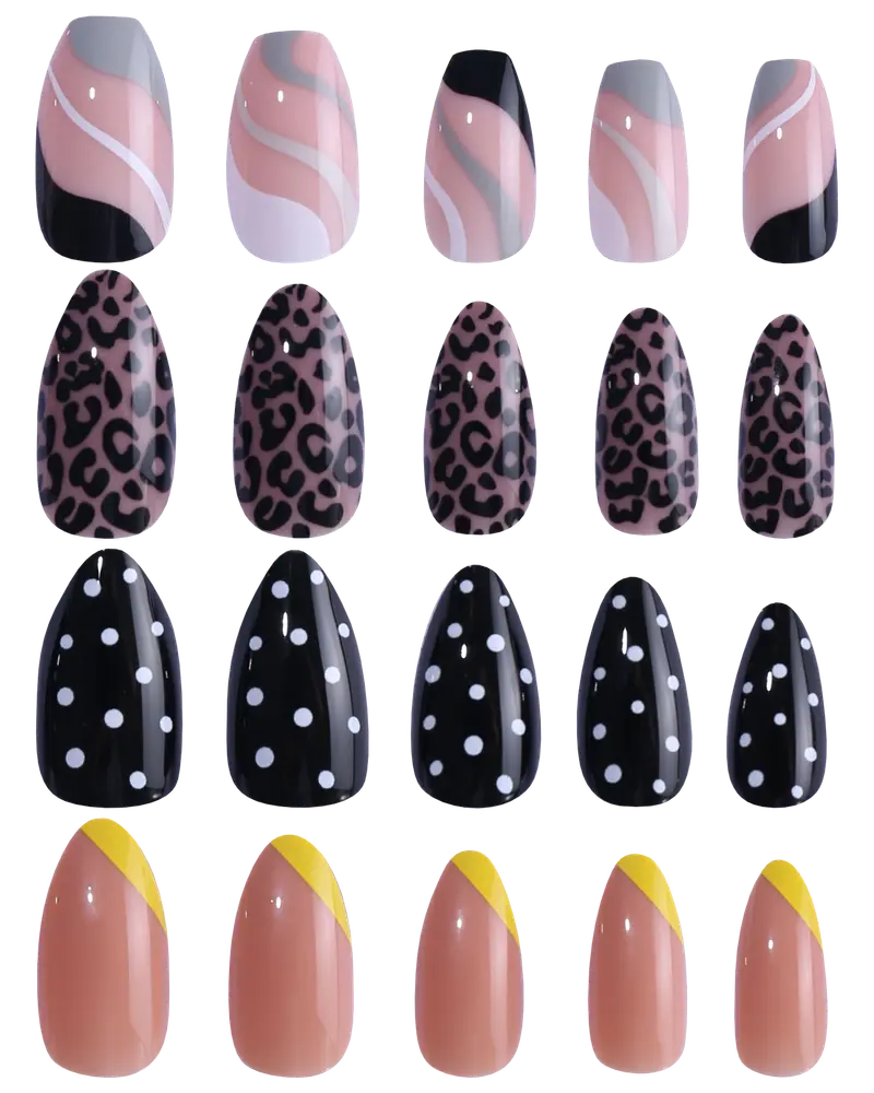 Lovelish Press-on Nails Retro - assorterede design
