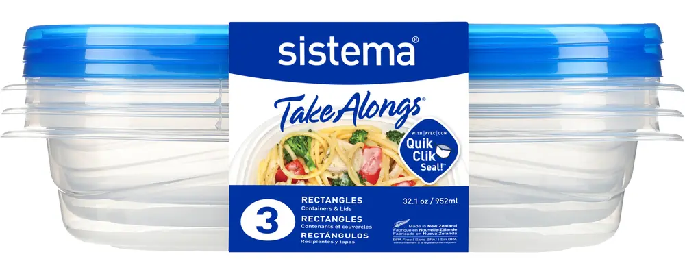Sistema TakeAlongs beholdere 3 x 950 ml billede 2