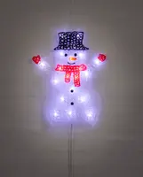 Snögubbe 2D akryl - 34 cm 
