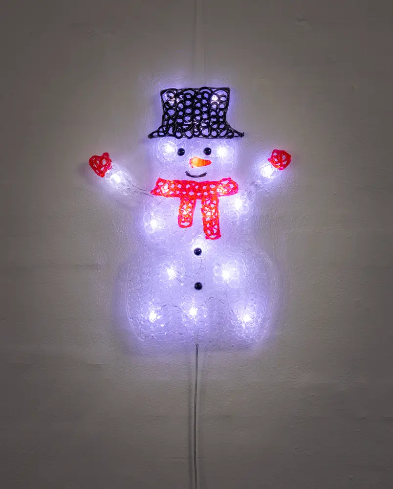 Snögubbe 2D akryl - 34 cm 