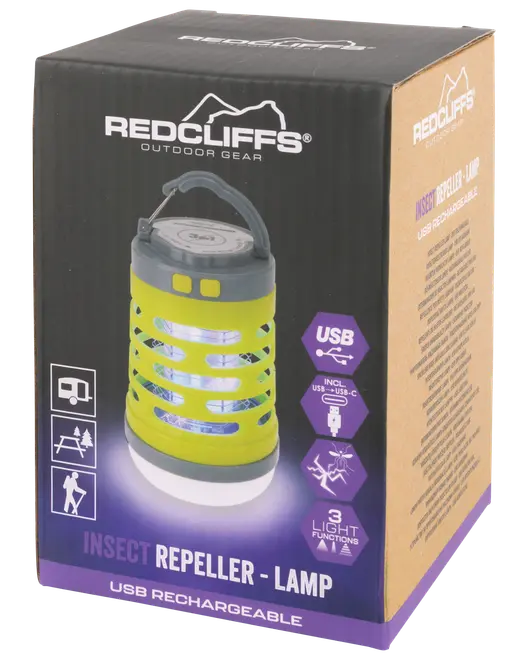 Myggelampe Genopladelig