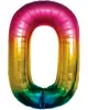 Folieballon Regnbue 86 cm - Nr 0