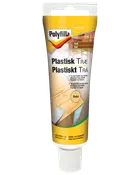 Polyfilla Plastisk Træ spartelmasse i Natur, til indendørs og udendørs brug, udfylder huller og revner op til 2 cm dybe.