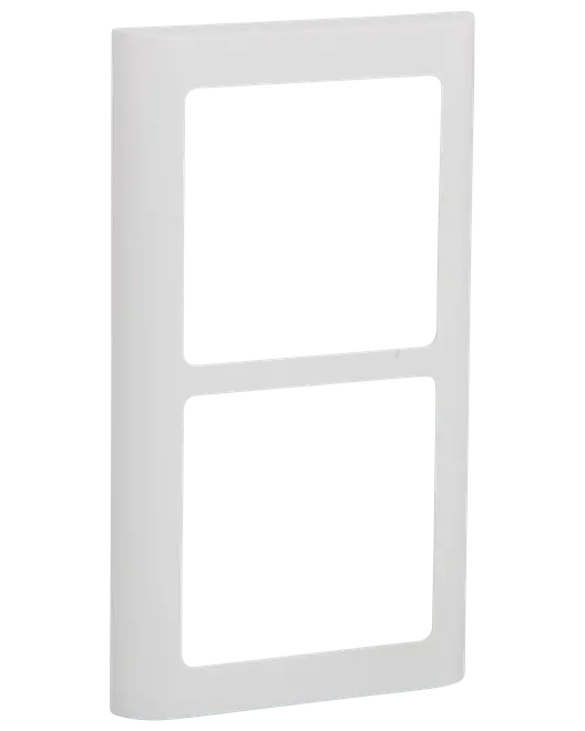 LK FUGA Design ramme SOFT 63 2 x 1 modul - hvid