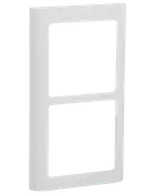 LK FUGA Design ramme SOFT 63 2 x 1 modul - hvid