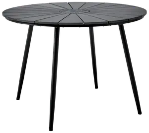 Bord Ø150 cm Nonwood - Sort