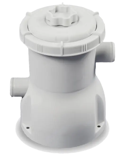 EXIT TOYS Pool 220x150 cm med pumpe og skærm - brun