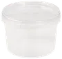 Plastbøtte med låg 565 ml Rund