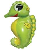 Folieballon 64 cm - Grøn søhest