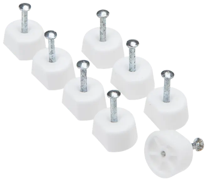 HYLLBÄRARE PLAST VIT 8 ST